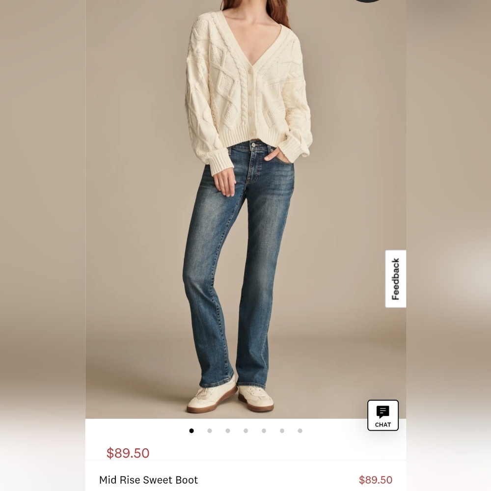 Lucky Brand Sweet Mid Rise Boot Cut Women's Jeans - Size 12 - New With Tags